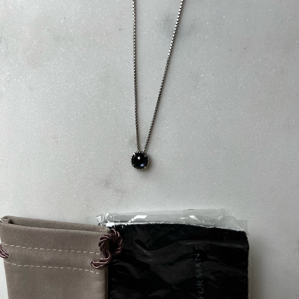 David Yurman Petite Chatelaine Black Orchid Necklace